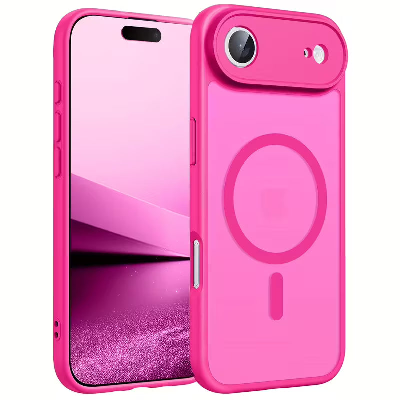 iPhone 17 Acrylic Matte Back Cover Support Wireless Charging