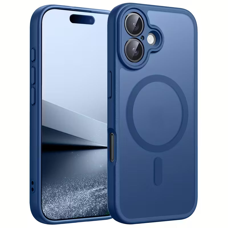 iPhone 17 Acrylic Matte Back Cover Support Wireless Charging