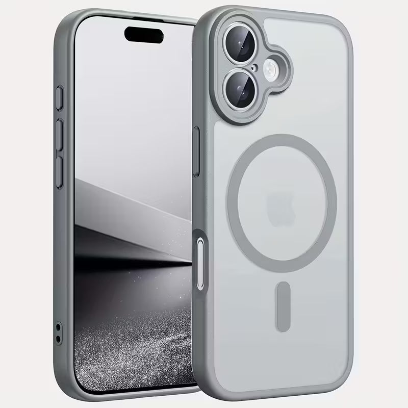 iPhone 17 Acrylic Matte Back Cover Support Wireless Charging