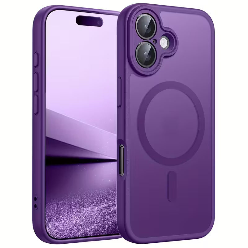 iPhone 17 Acrylic Matte Back Cover Support Wireless Charging