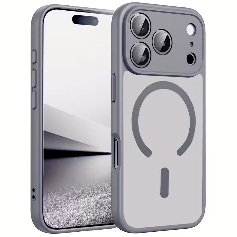 iPhone 17 Acrylic Matte Back Cover Support Wireless Charging