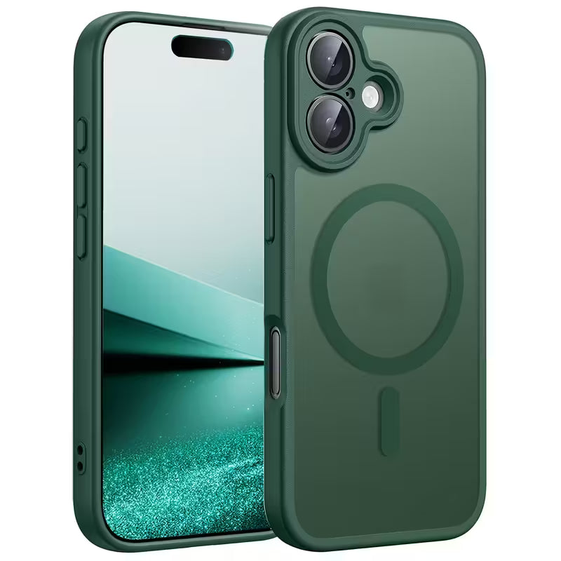 iPhone 17 Acrylic Matte Back Cover Support Wireless Charging