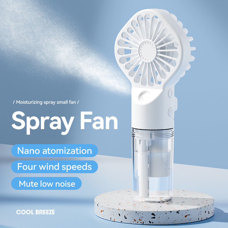 Portable Handheld Spray Fan 4-Speed