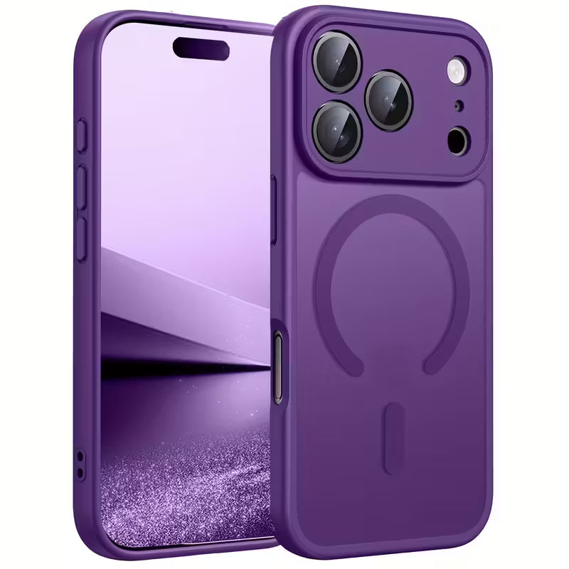 iPhone 17 Acrylic Matte Back Cover Support Wireless Charging