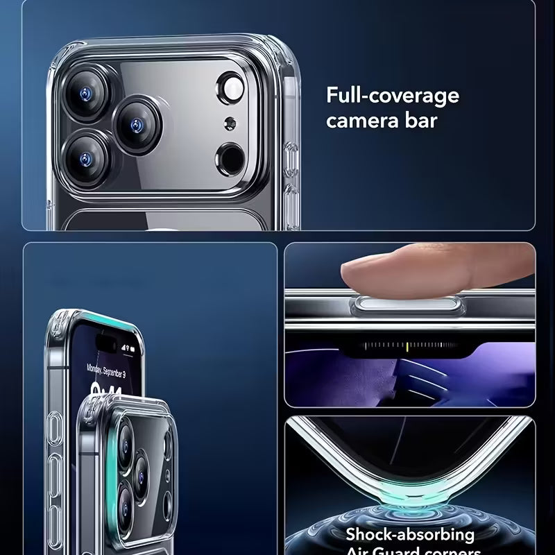 ESR for iPhone 17 Pro Max Case, Camera Control Cover, Compatible with MagSafe Accessories, Military-Grade Drop Protection, Shock-Absorbing Air Guard Corners, Hybrid Series, Clear