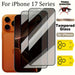 4-In-1 Set: 2 Tempered Glass Privacy Screen Protectors + 2 Camera Lens Protectors