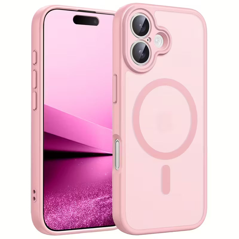 iPhone 17 Acrylic Matte Back Cover Support Wireless Charging