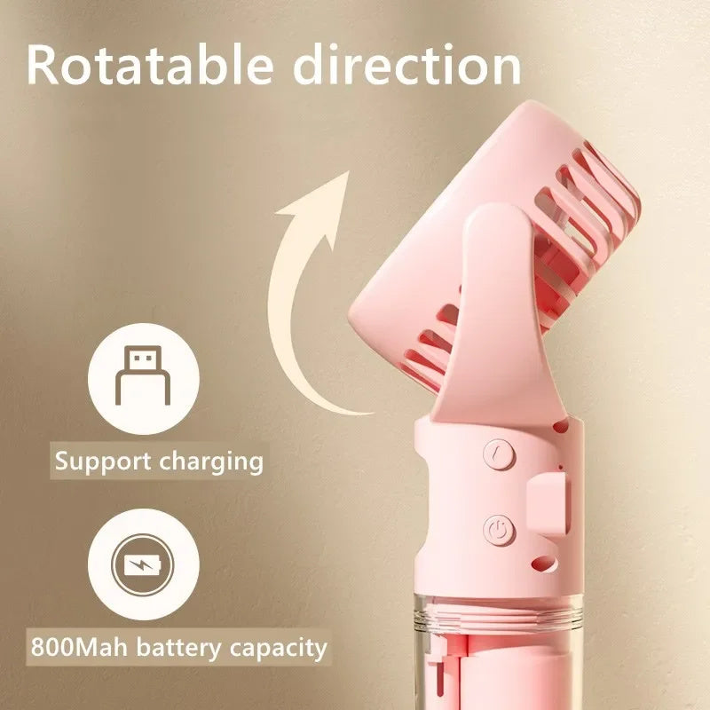 Portable Handheld Spray Fan 4-Speed